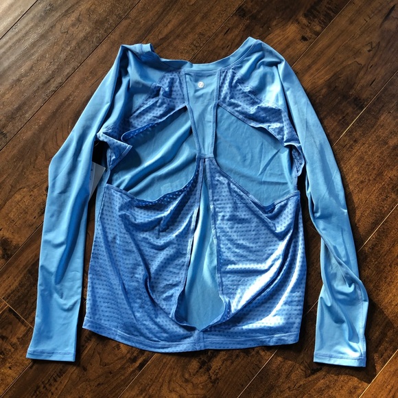 Zella Tops - NWT! Zella Open Back Workout Athletic Long Sleeve